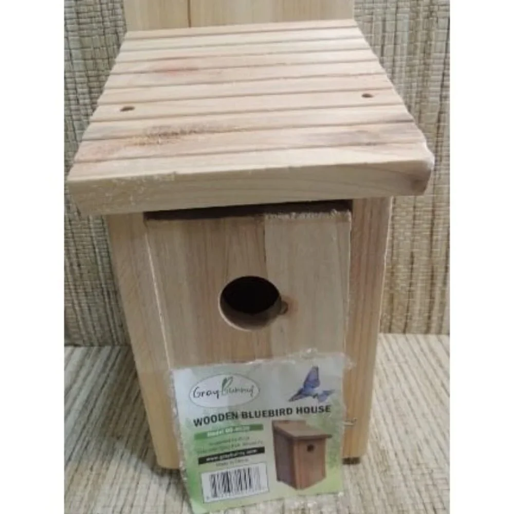 New Cedar Bird Houses for Outside, Predator-Proof 1 3/8